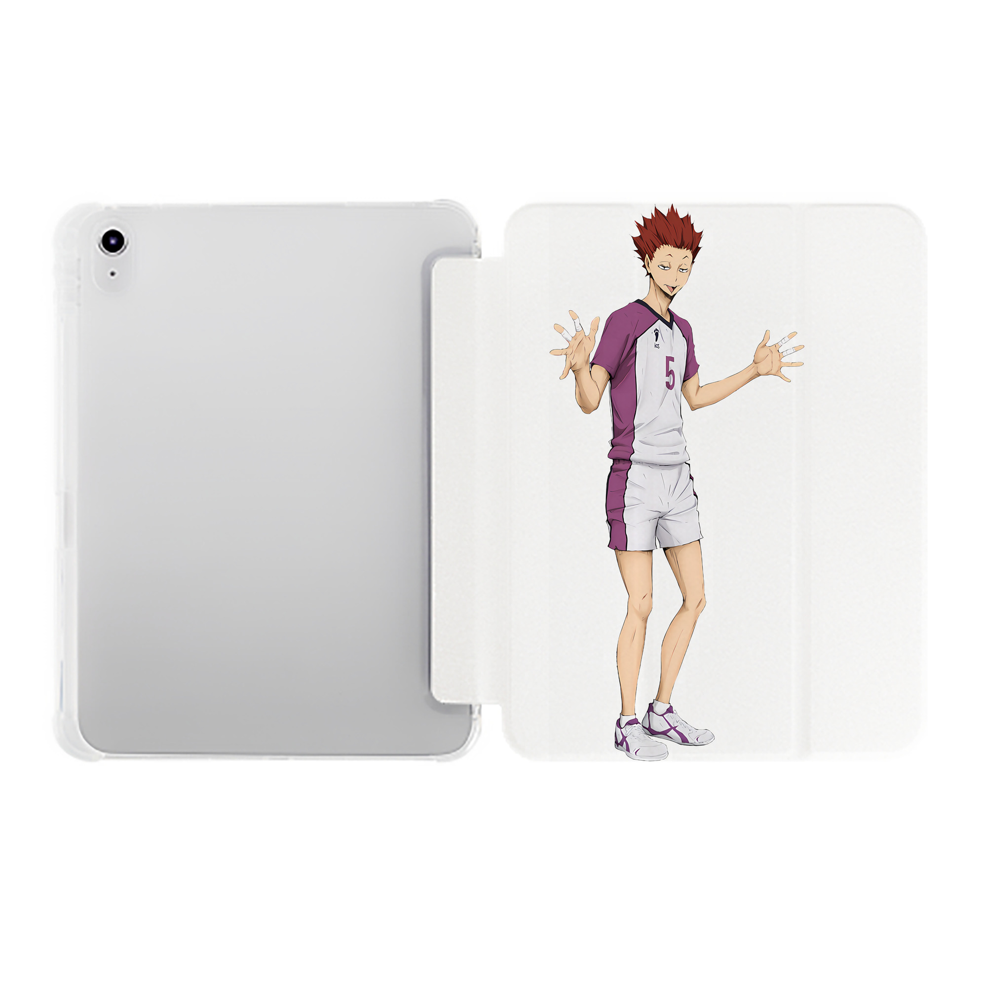 （画像用） ハイキュー!! Haikyu!! IPad ケース ペン収納付き 三つ折りスタンド PUレザー×シリコン 対応機種9.5/10.5/10.9インチ